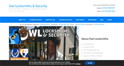 Desktop Screenshot of owllocksmithsandsecurity.co.uk